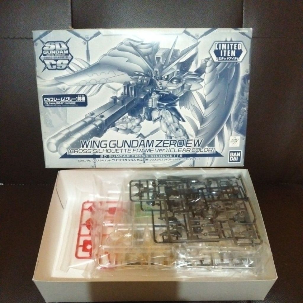 SD GUNDAM Cross Silhouette Frame CS Wing Gundam Zero EW Clear Color BANDAI