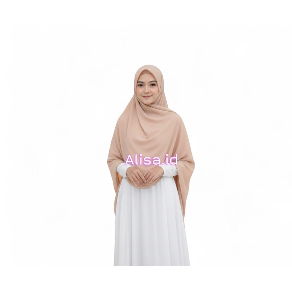 JILBAB SEGI EMPAT OVAL MALAY 130X130 CERUTI BABYDOLL PREMIUM