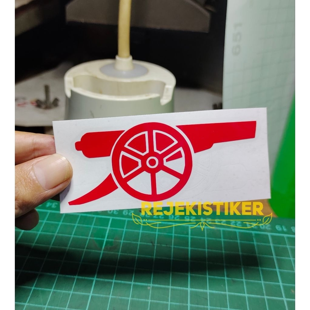 sticker Arsenal cutting Arsenal keren berkualitas