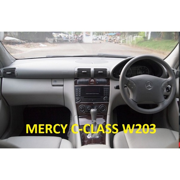 cover setir mercedes benz C class W203 original leather kulit hitam full custom