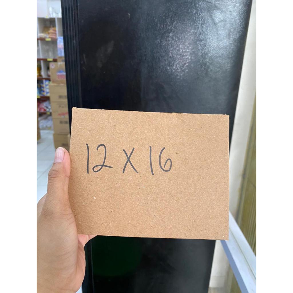 Kotak Kraft Coklat 12x16 (1pak isi 100) Tutup Gabung Snack Box