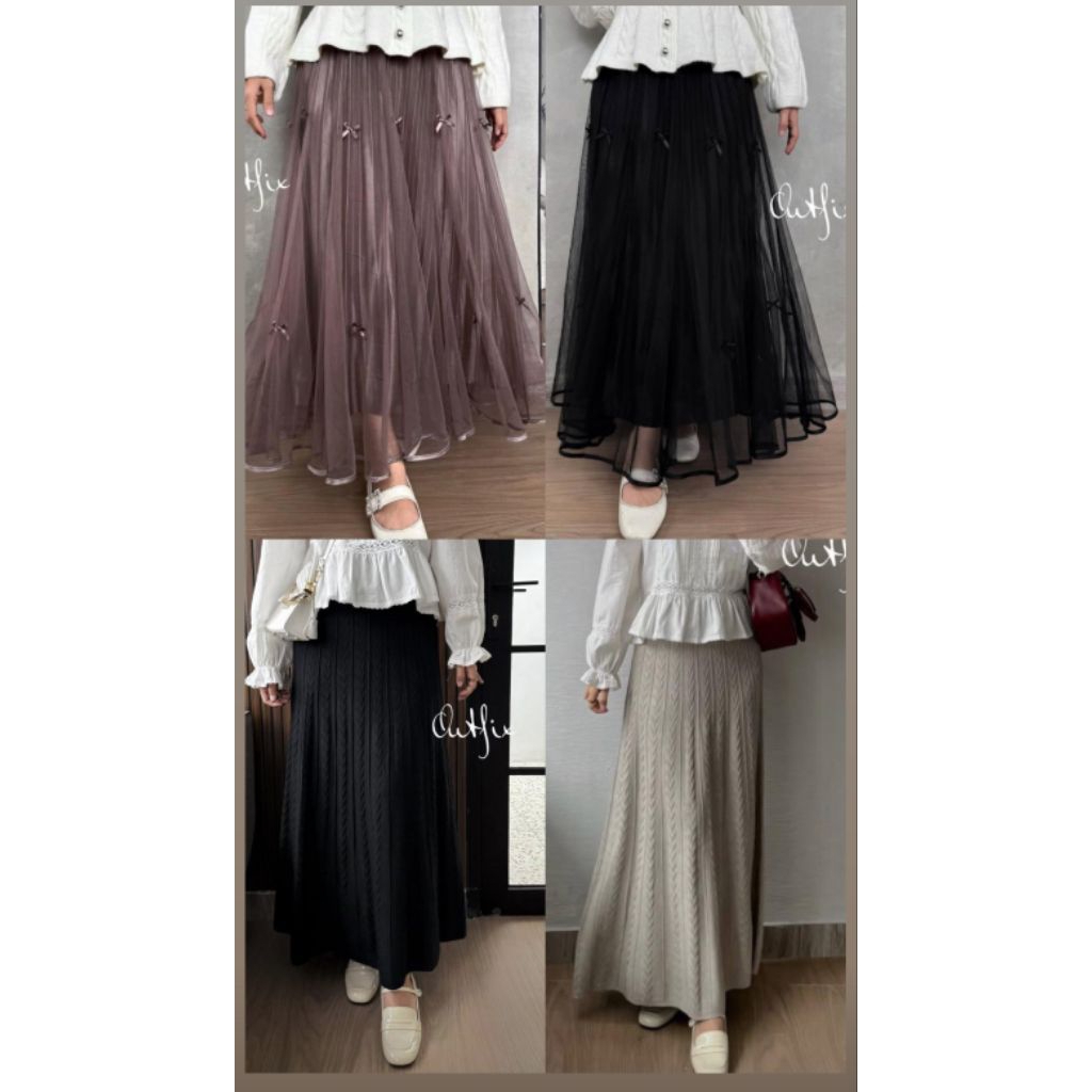Florist | Tutu Skirt Velvet | Osaka Knit | Favolio by Outfix new