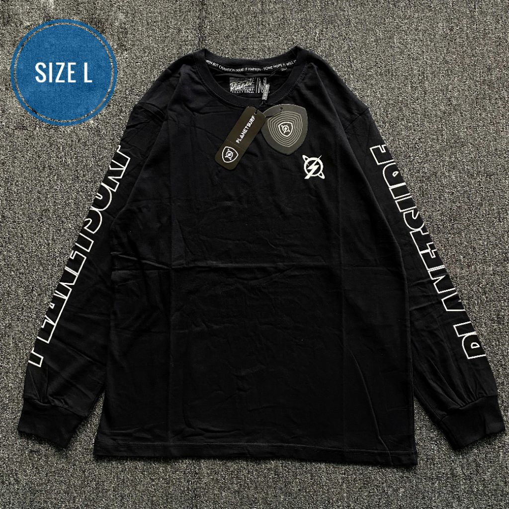 Kaos Lengan Panjang Longsleeve Cowok Planet Surf Premium