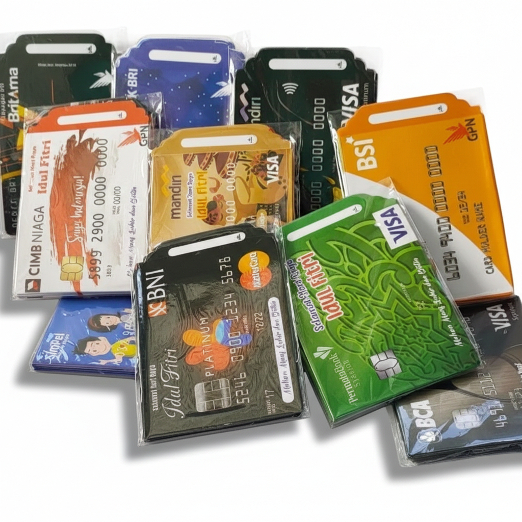 [10 pcs] Amplop motif ATM Medium Amplop Lebaran Lucu Amplop Idul Fitri atm