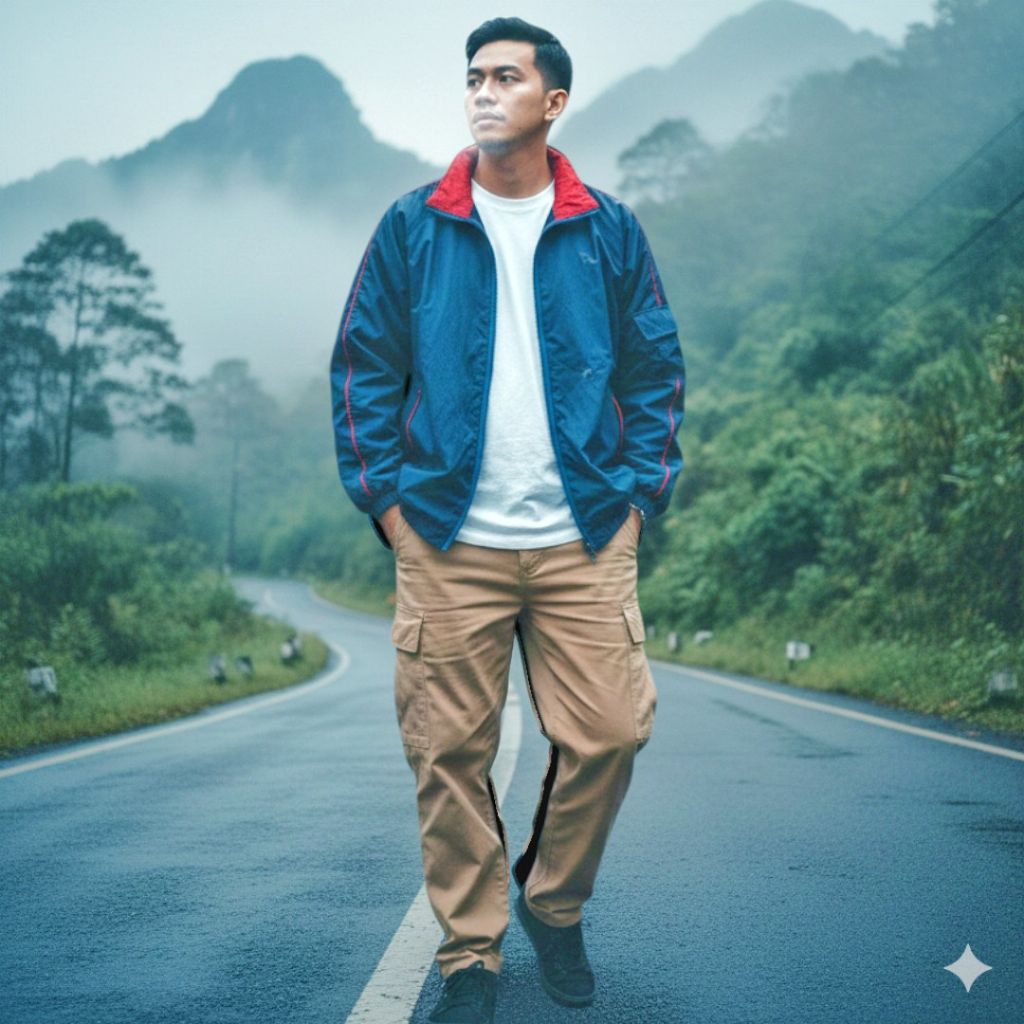 JAKET OUTDOOR RETRO LIPNER(WATERPROOF) size L fit XL(second)