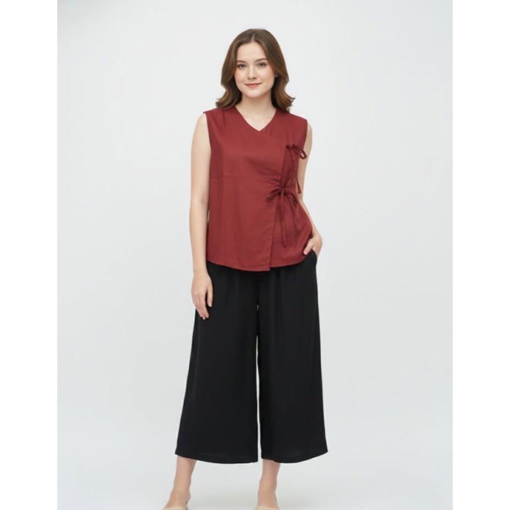 BAJU ATASAN CHOENGSAM  TALI SAMPING/CHOENGSAM WANITA
