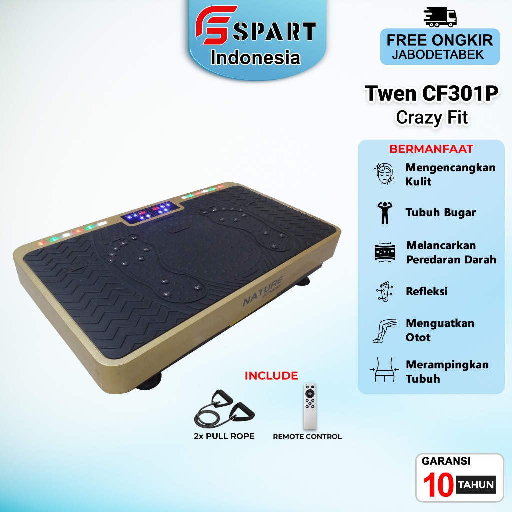 Crazy Fit Nature CF301P Alat Olahraga Alat Pelangsing Tubuh CrazyFit
