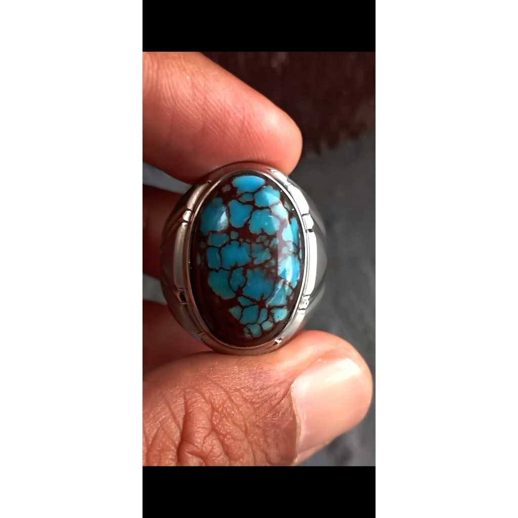 Pirus Mesir Ceplok Kura-Kura Ring Stainlis