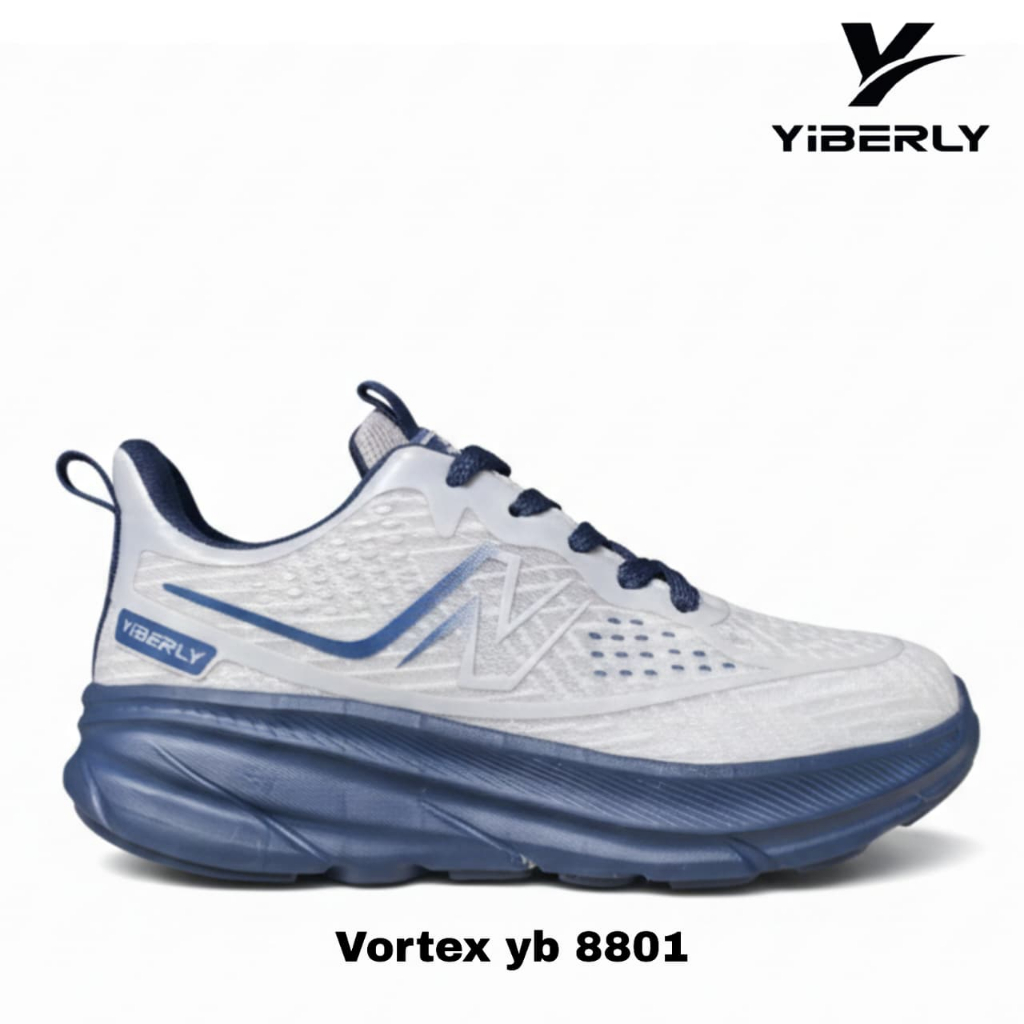 Sepatu Lari Pria YIBERLY Vortex yb 8801 - navy