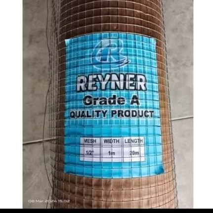 Kawat patri Reyner 1/2" x100cm x20m tebal asli galvanis