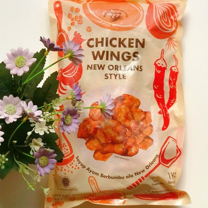 Chicken wings pizza hut PHD / 777 brand 1kg / 1000gr sayap ayam bumbu frozen food
