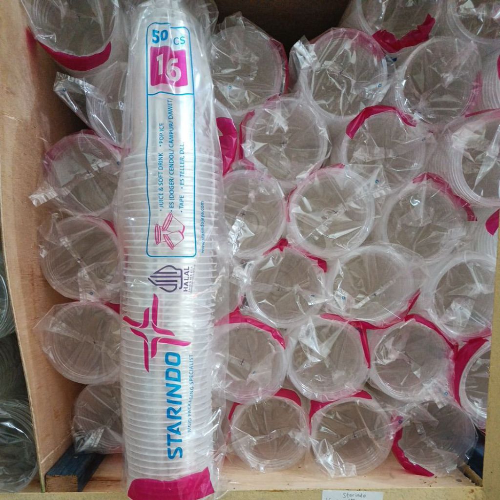 Cup plastik Starindo 16 oz