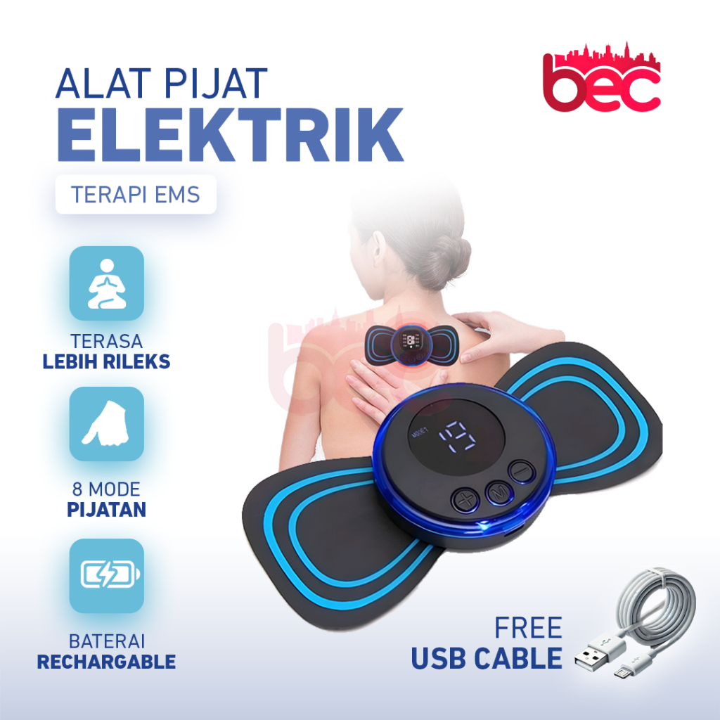 [BEC] Alat Pijat Punggung EMS Alat Terapi Pinggang Meningkatkan Sirkulasi Darah Meredakan Sakit