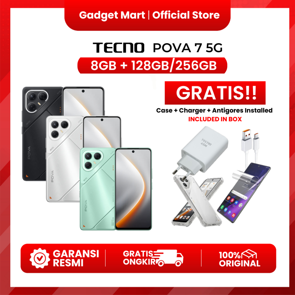 TECNO POVA 7 5G  - Garansi Resmi