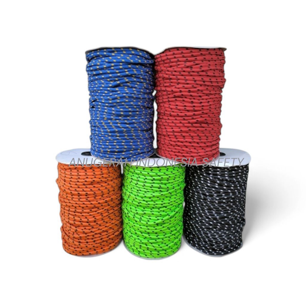 DI JUAL PER METER TALI PRUSIK 5MM - 6MM - 8MM / TALI KARMANTEL PRUSIK METERAN MURAH
