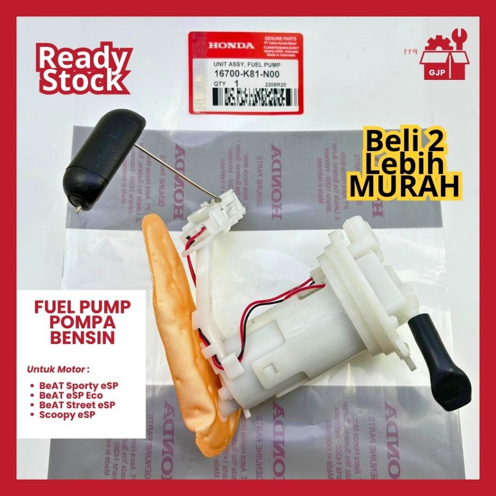 Fuel Pump Pompa Bensin Fuelpump Set Beat Sporty Esp K81 Scoopy Esp  16700-K81-N00 | FUEL PUMP | HOND