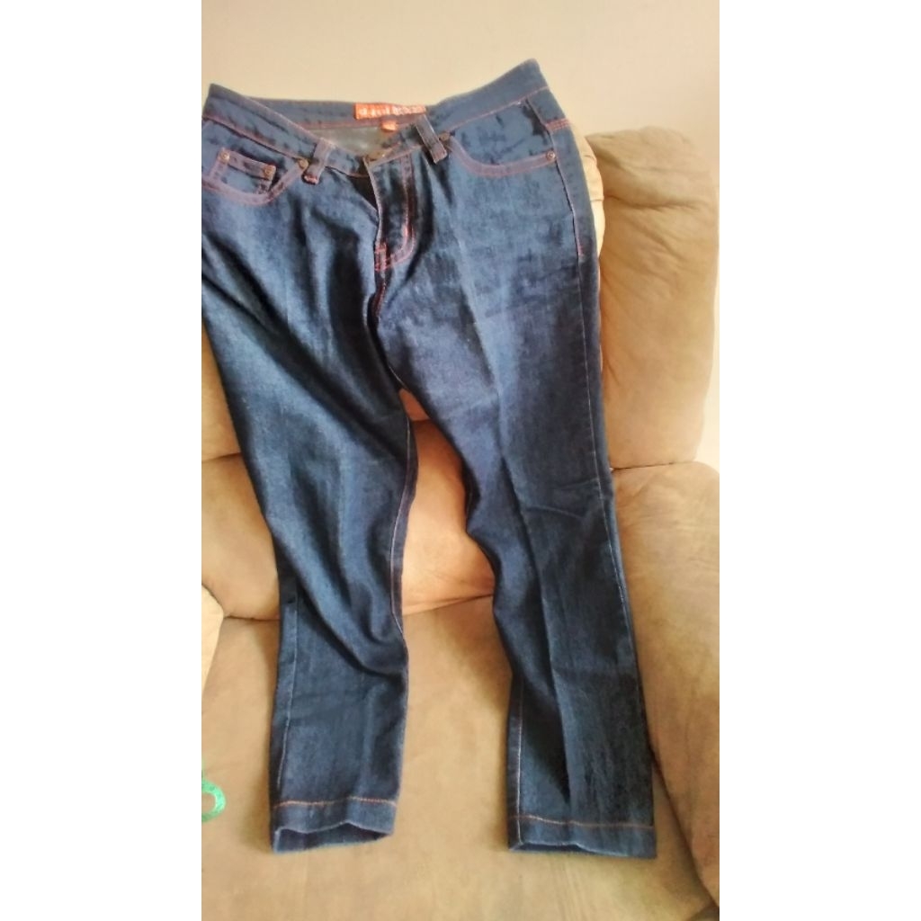 Celana Jeans Wanita " DUAL JEANS " ( Size XL / LP 80 / P 88 ) Preloved