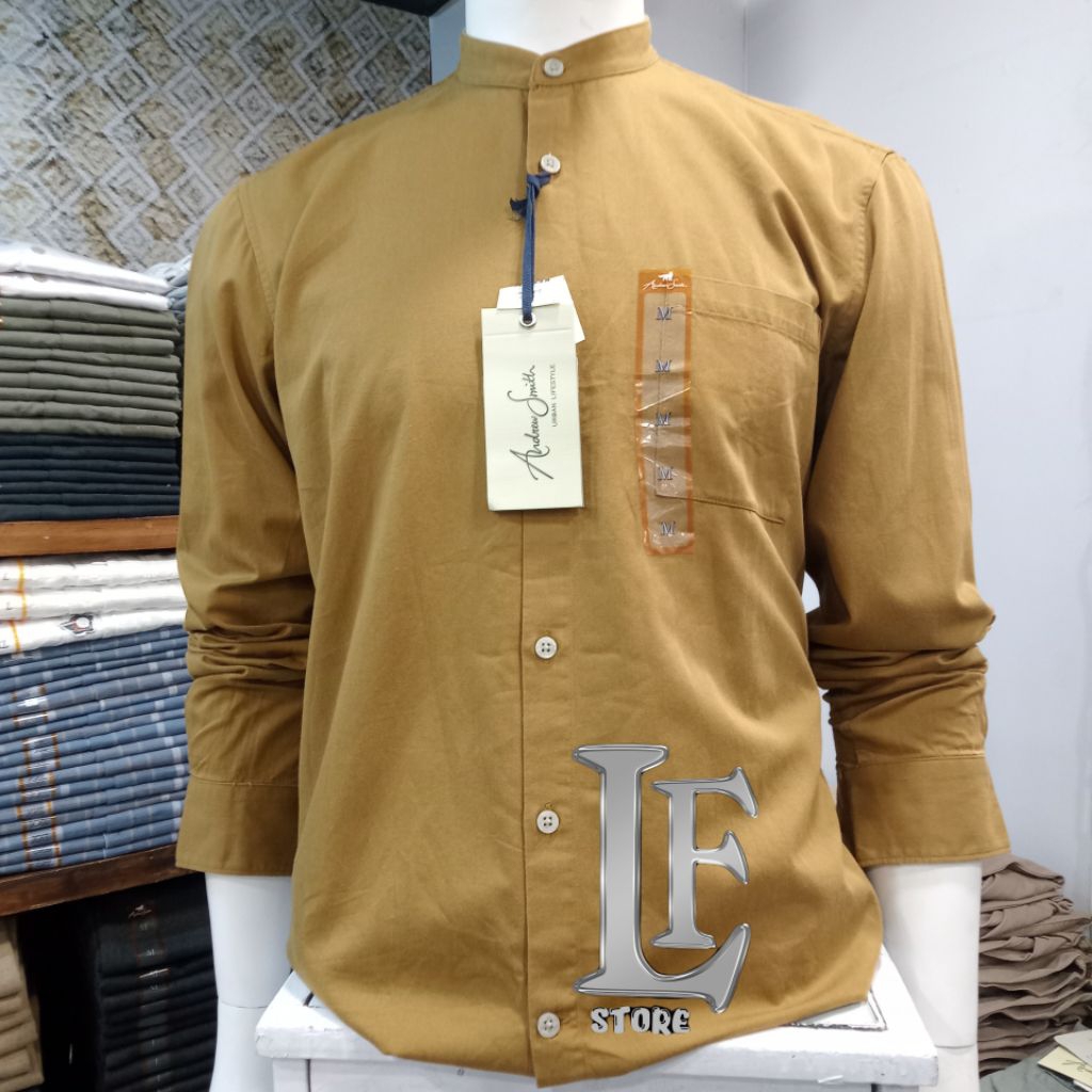 Andrew Smith Kemeja Koko Lengan Panjang AAHAJS 0081J 03D