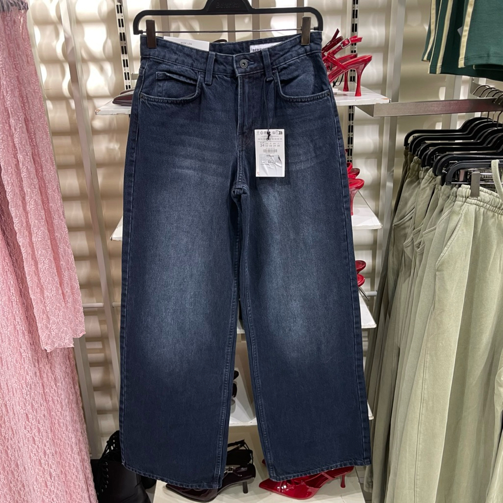 Jeans Wide Leg BERSHKA Women Jastip (jasa titip)