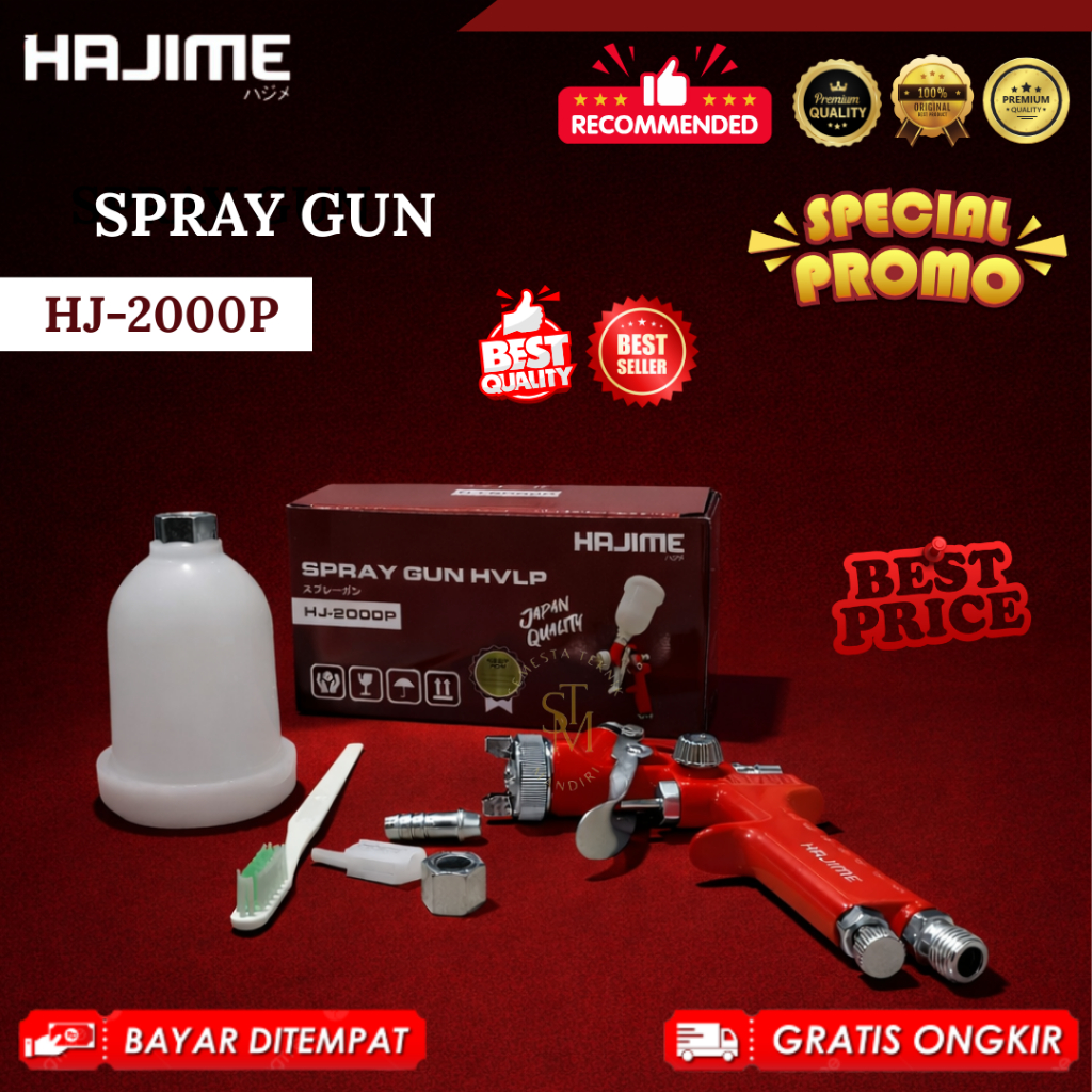 HAJIME HJ2000P HVLP Spraygun Nozzle 0.8mm