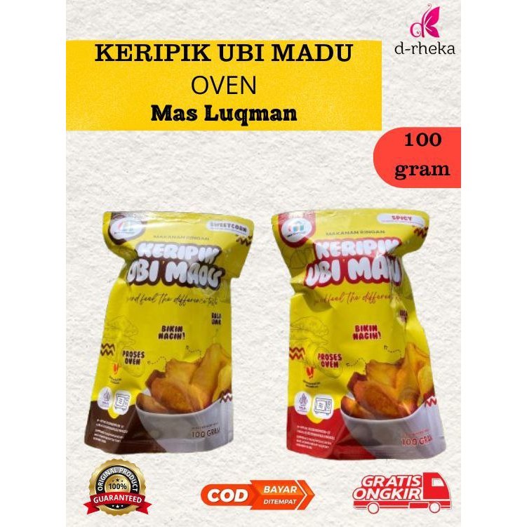 KERIPIK UBI MADU OVEN UMKM Kebumen 100 GRAM - SNACK SEHAT