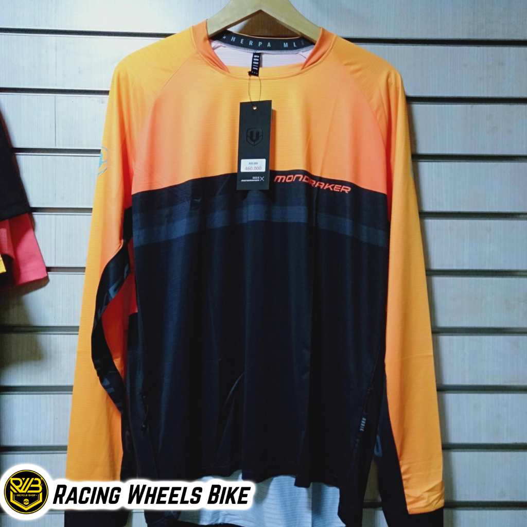Jersey Mondraker Original Sherpa Gobik Lengan Panjang Orange Black