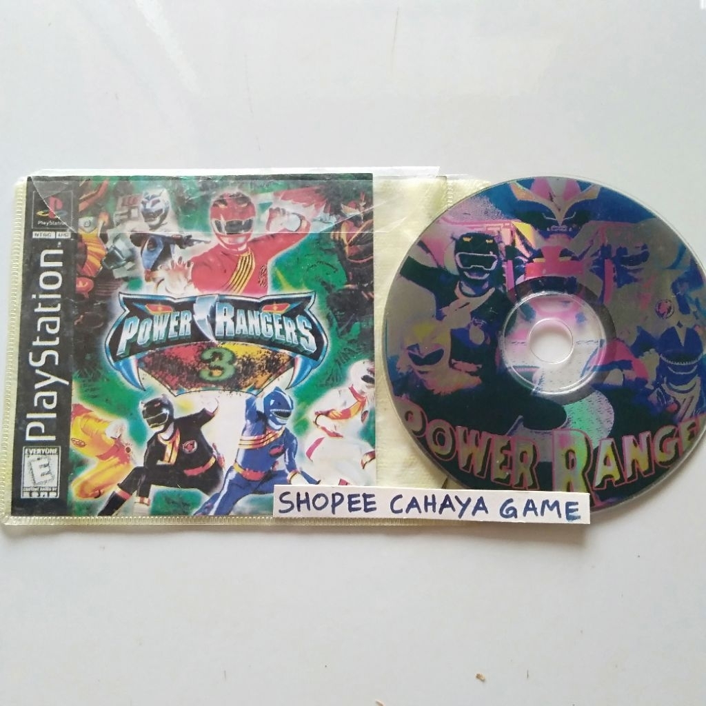 kaset ps1 power ranger 3 gao