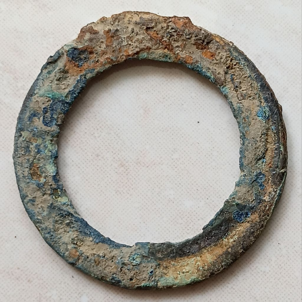 Koin Kuno Gobog Cina 5 Zhu Wu Zhu Ring Type Tahun 150-220 Dinasti Han Timur - YN3215