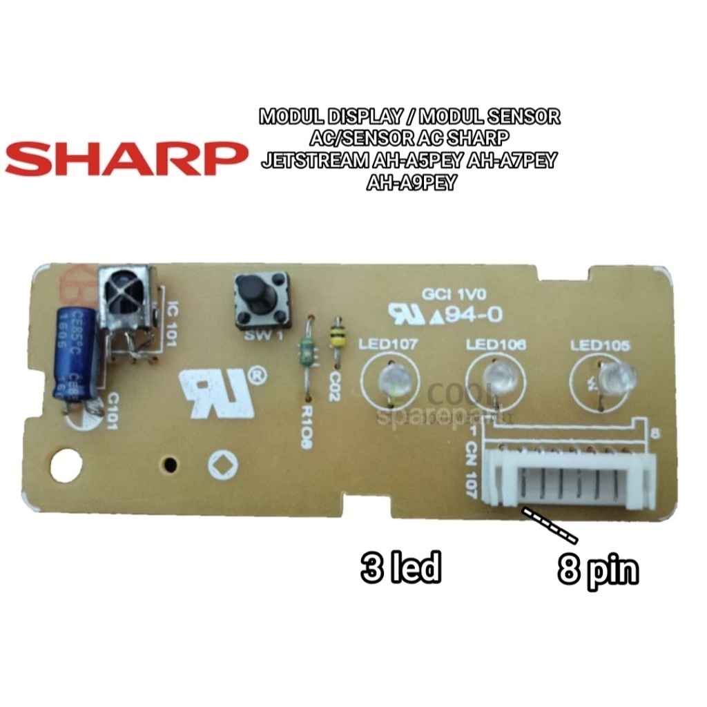 New MODUL DISPLAY / MODUL SENSOR AC/SENSOR AC SHARP JETSTREAM AH-A5PEY AH-A7PEY AH-A9PEY