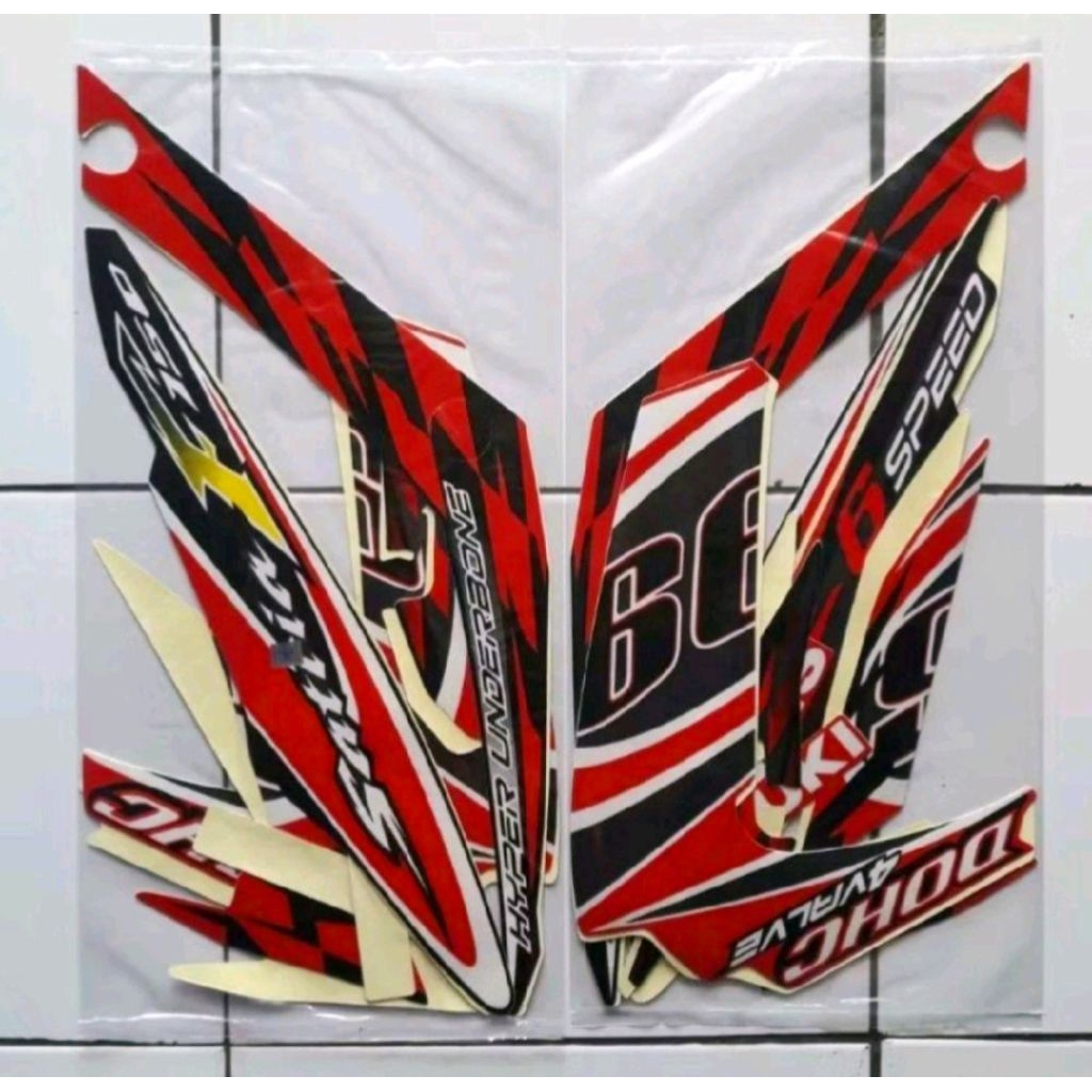 Sticker Striping Lis Standar Ori Suzuki Satria Fu 2012