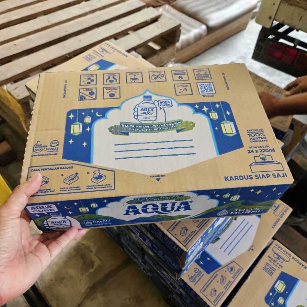ED 08.2027 (BOTOL) CTN 24*220ML / AQUA BOTOL TERKECIL 220ML ISI 24BOTOL PER KARTON / AIR MINERAL PET