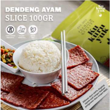[PREMIUM] Dendeng Kukuruyuk - Dendeng Ayam Kotak 100 gram | Dendeng Ayam Kukuruyuk Kotak |Dendeng Ay