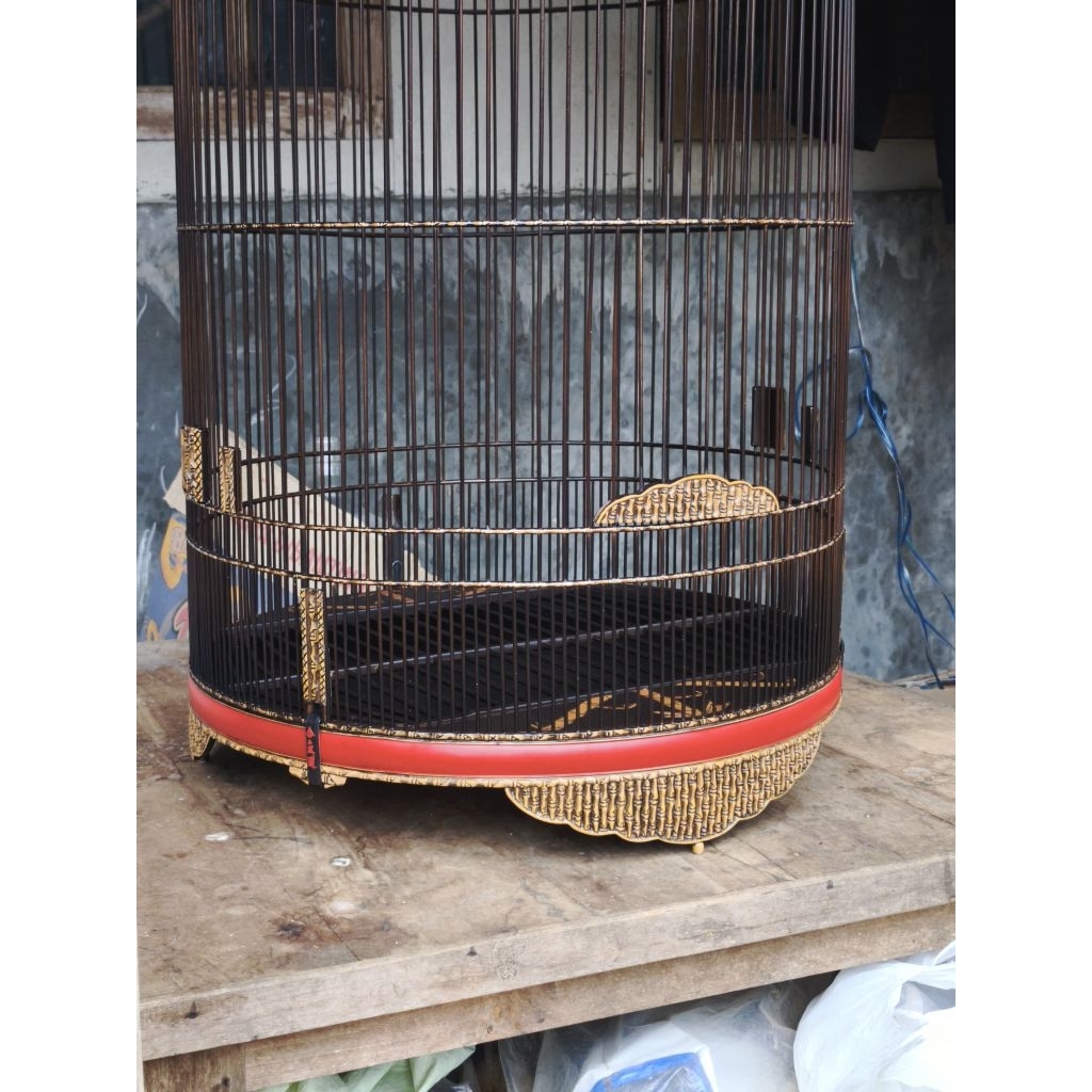 Sangkar Murai Batu No 2 Full Ukiran/Cukit Bambu Premium (Limited)
