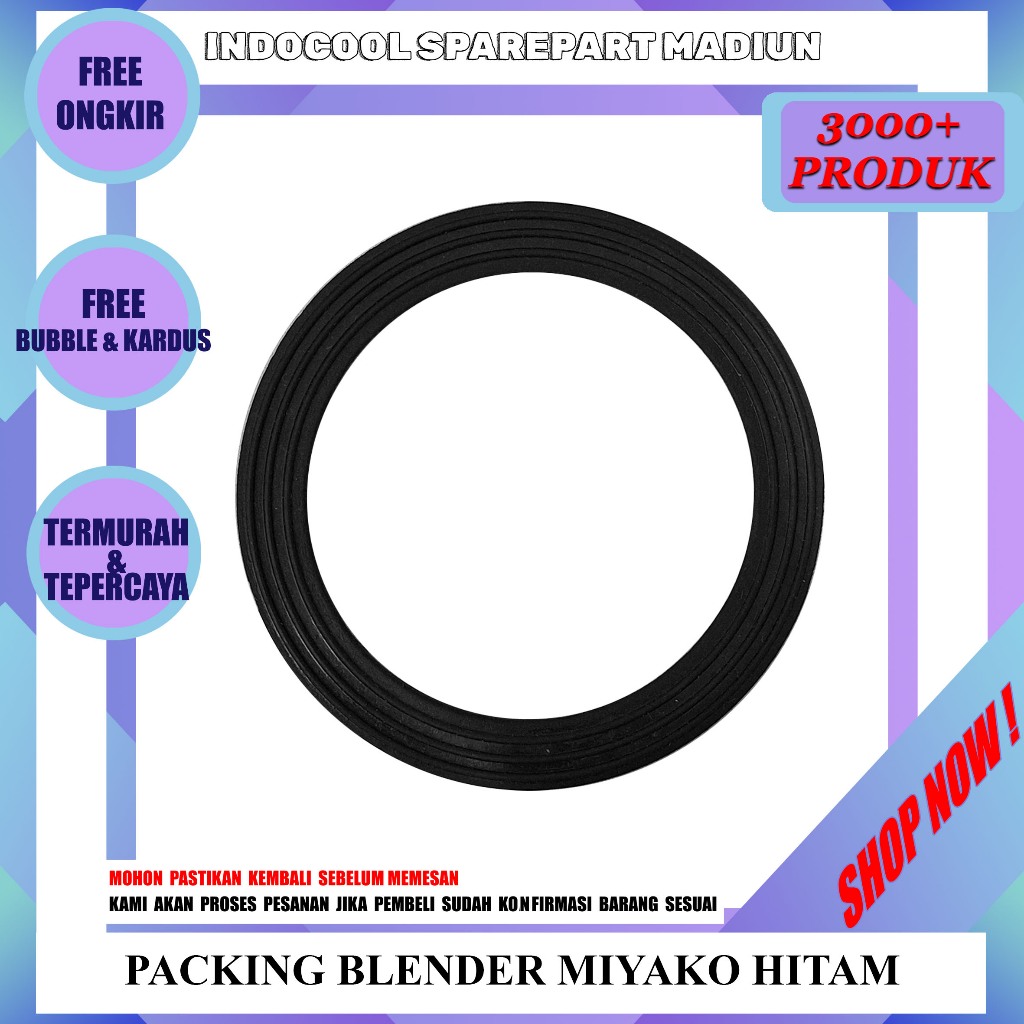 PMYH PACKING BLENDER / RING KARET / PACKING BLENDER MIYAKO HITAM