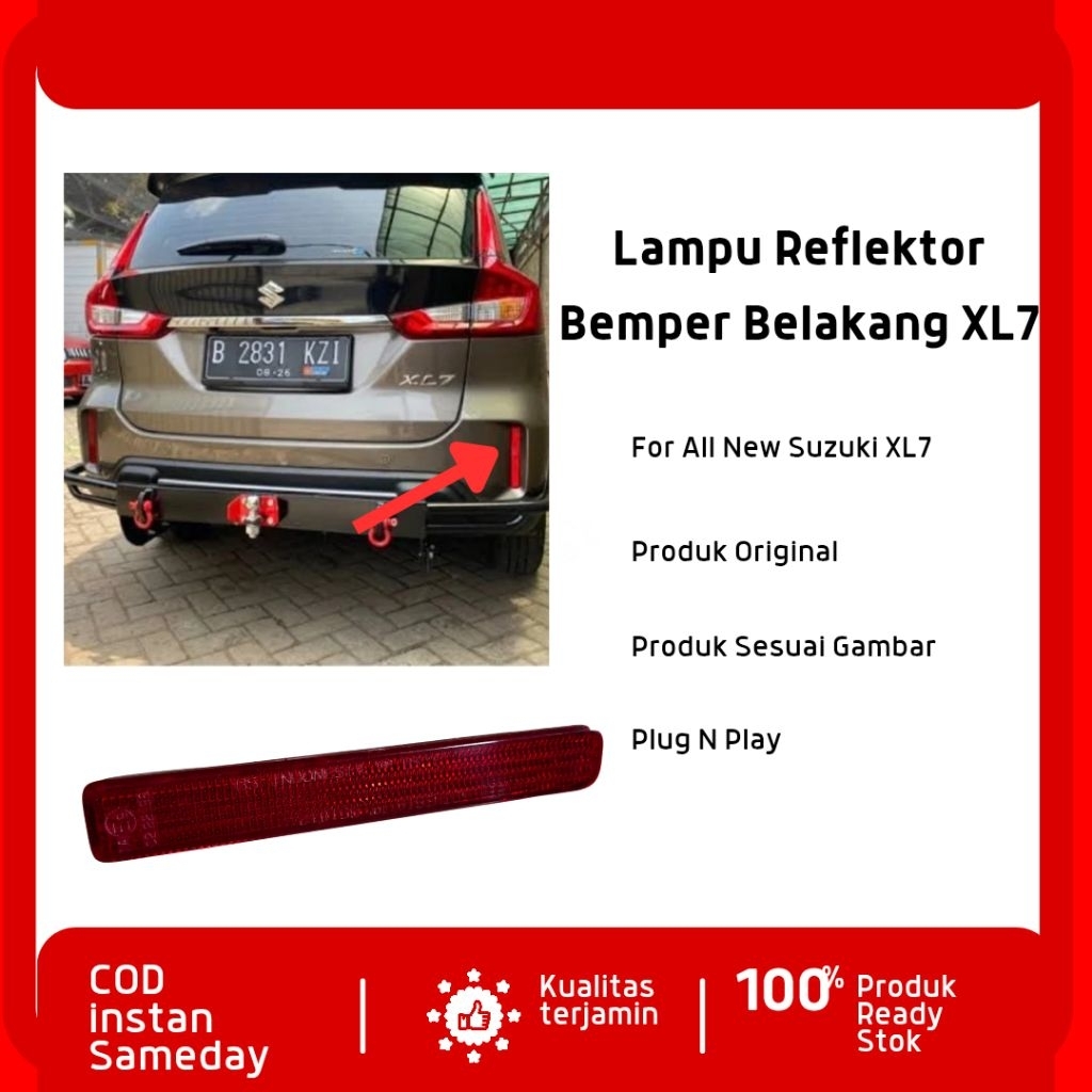 Lampu reflektor bemper belakang suzuki XL7 original