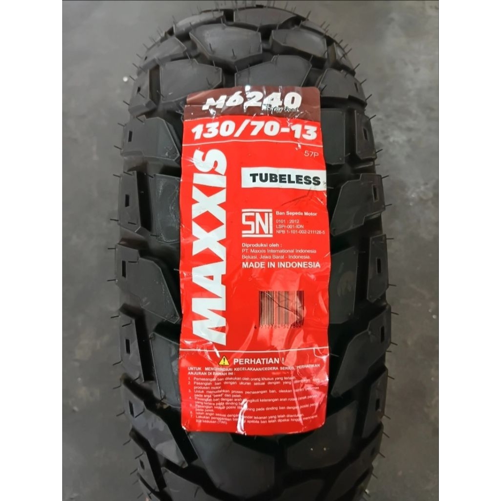 BAN BELAKANG MAXXIS M6240 DUALPURPOSE TUBELESS ADV 150/160