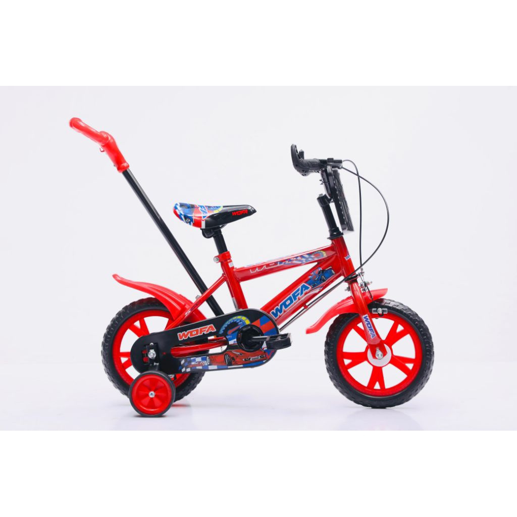 Sepeda 12 bmx ban eva dorongan dan tanpa dorongan merk wofa, velion/tango