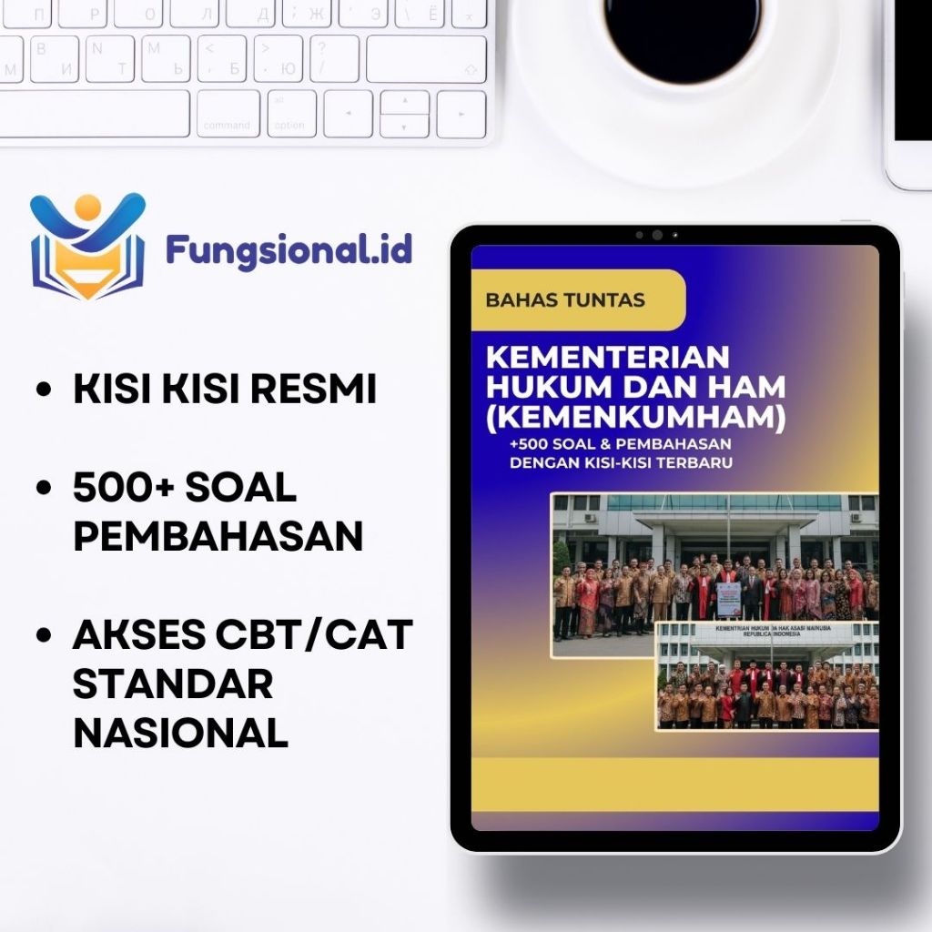 Bank Soal Kementerian Hukum dan HAM (KEMENKUMHAM) + Kunci Jawaban - PPPK CPNS Uji Kompetensi/Ujikom/