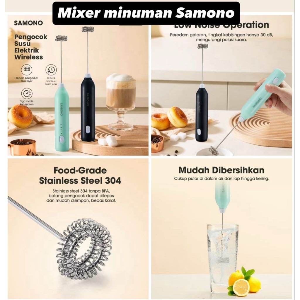 MIXER MINUMAN SAMONO, MIXER KOPI PORTABLE