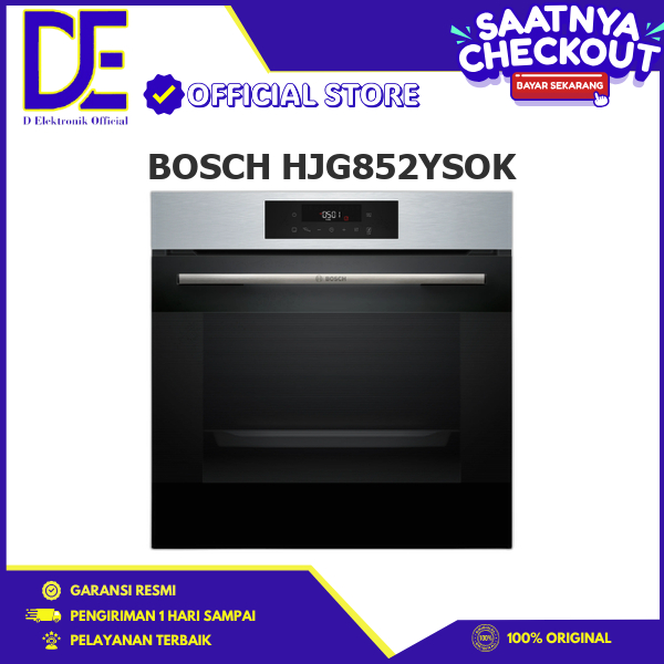 BOSCH HJG852YSOK Oven Tanam Built-In Oven Series 6 Stainless Steel 60 Cm