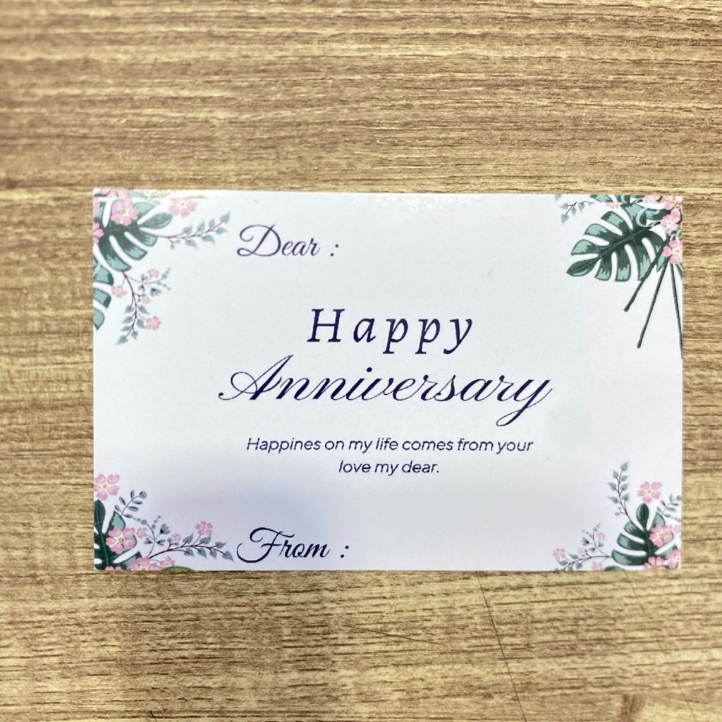 Greeting Card Happy Anniversary / Kartu Ucapan pernikahan