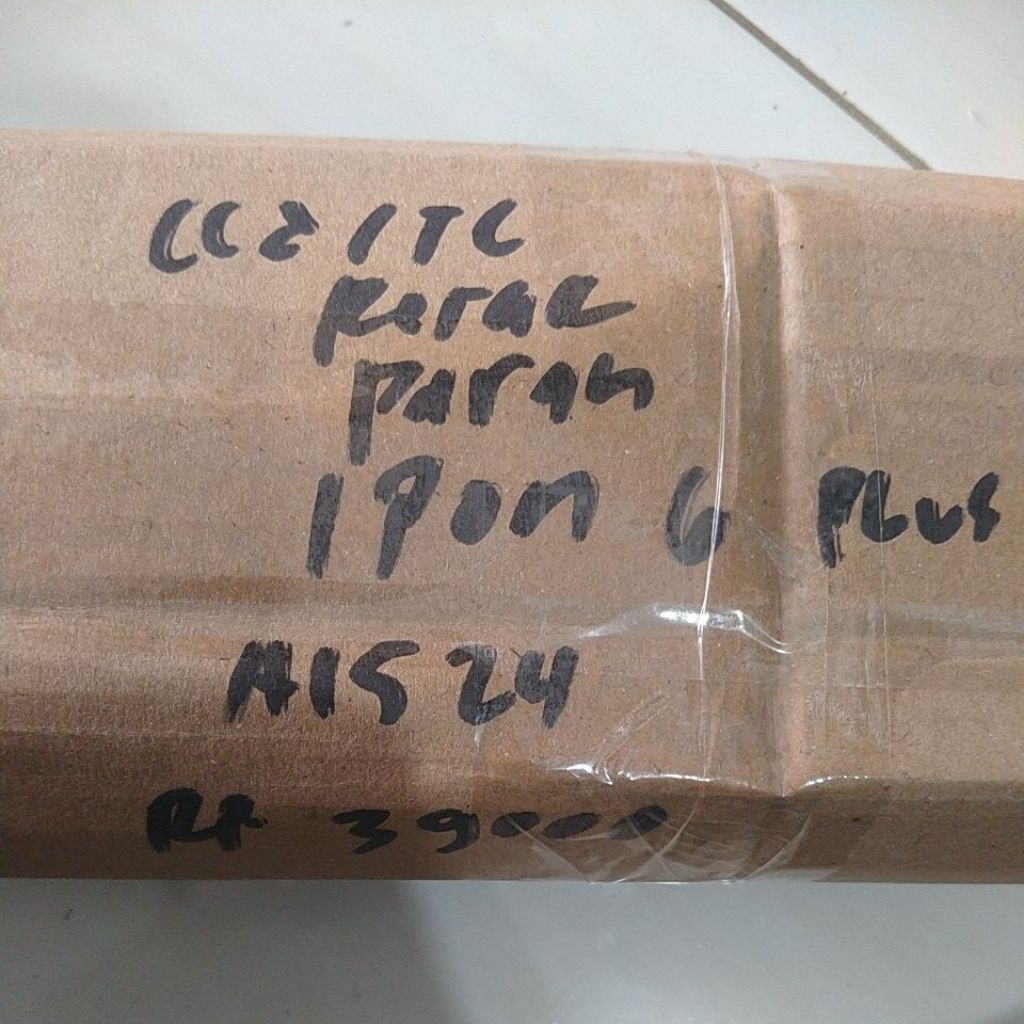 Lcd Tc retak Parah Hp iPon 6 plus A1524 Ori cabutan Normal