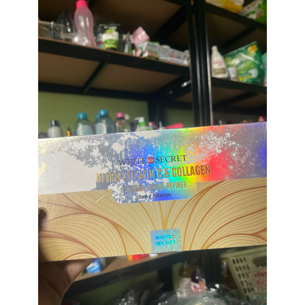 SALE WHITE SECRET ULTRA VITAMIN C KOLAGEN (10 AMPUL)WHITE SECRET VITAMIN C COLLAGEN II BOX JELEK TAP