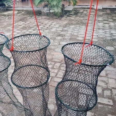 Kepis Koja Ring 2 Tempat Ikan Bahan Nilon Panjang 120Cm