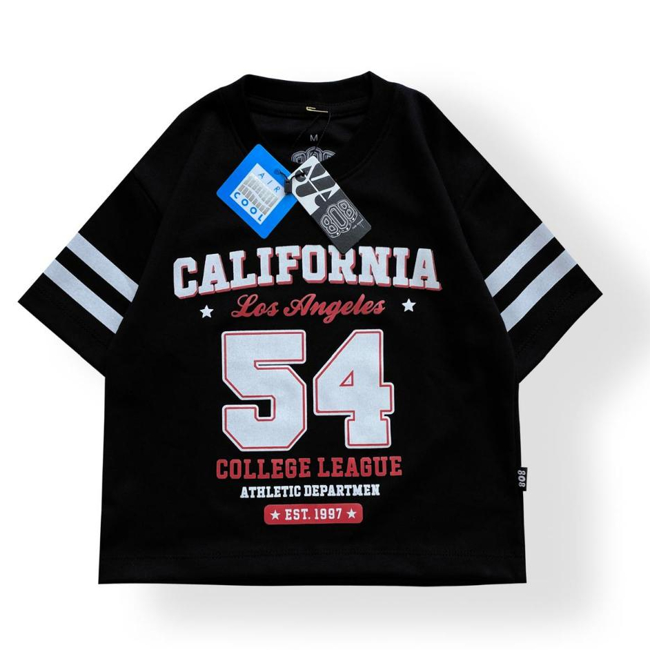 Skoot & Kids Kaos Oversize Anak 54 Hitam Unisex Bahan Airsm/ AIRcool Uniqlo (DanBowl) Usia 2thn samp