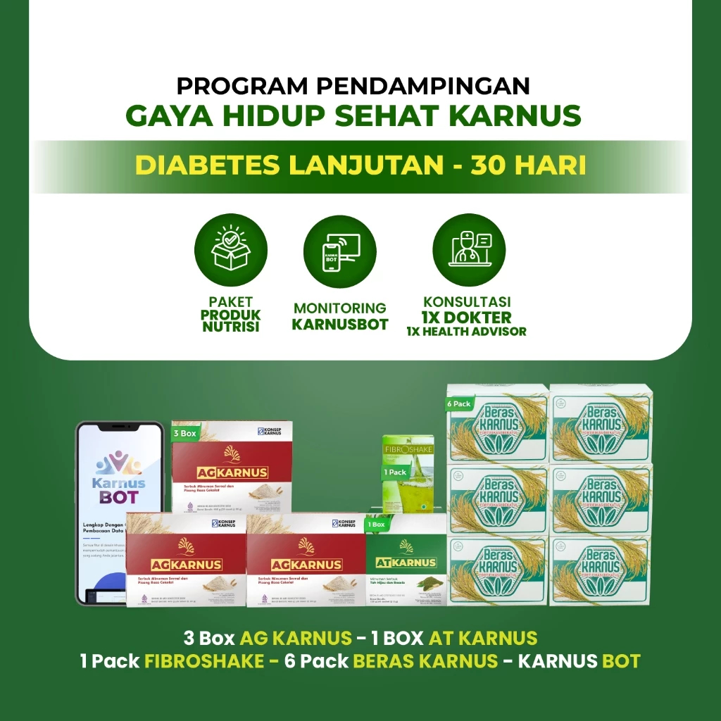 AG Cereal - Diabetes | Nutrisi Diabetes Penurun Gula Darah I Program Pendampingan Gaya Hidup Sehat -