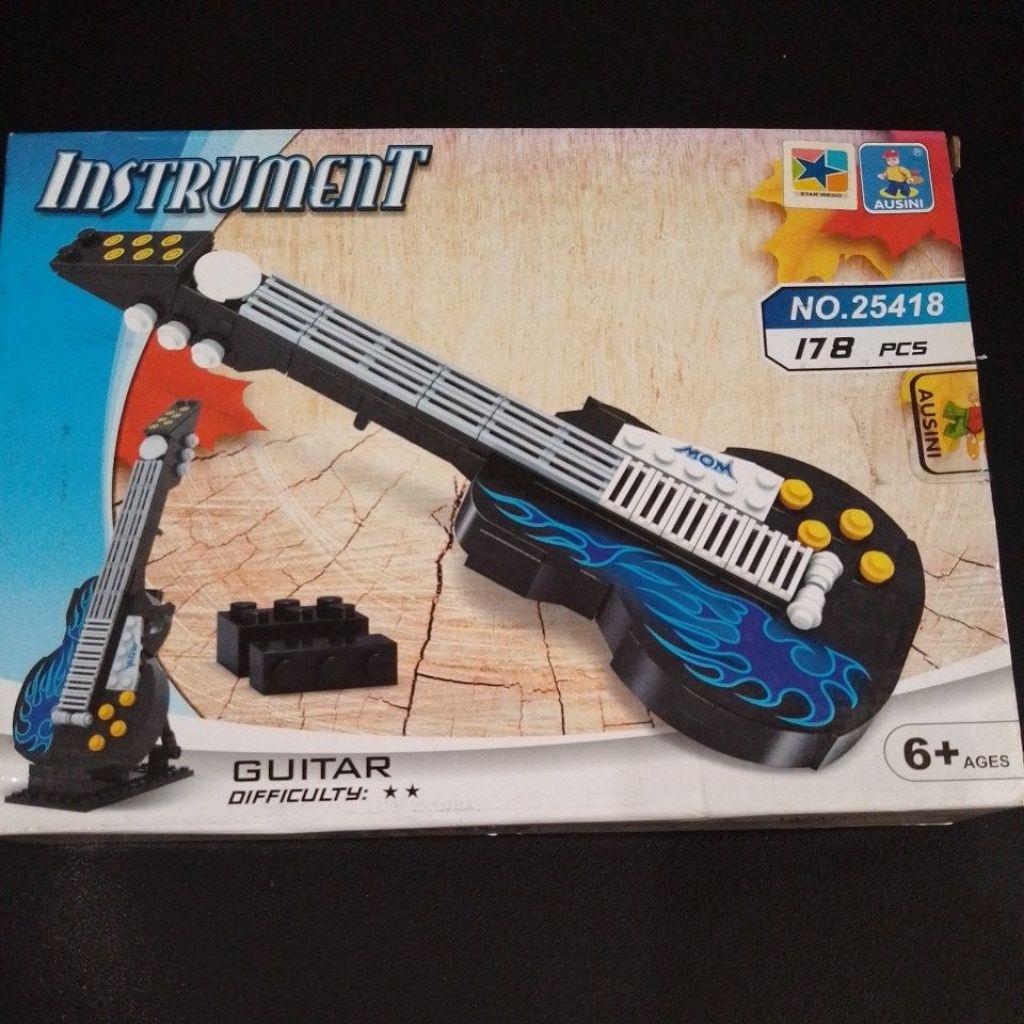 Lego Blok Ausini 25418 Gitar elektrik ORI