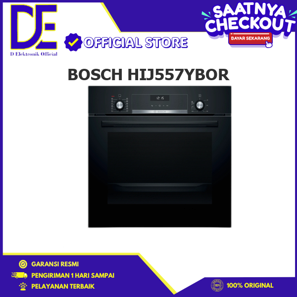 BOSCH HIJ557YBOR Oven Tanam Built-In Oven Series 6 Stainless Steel 60 Cm