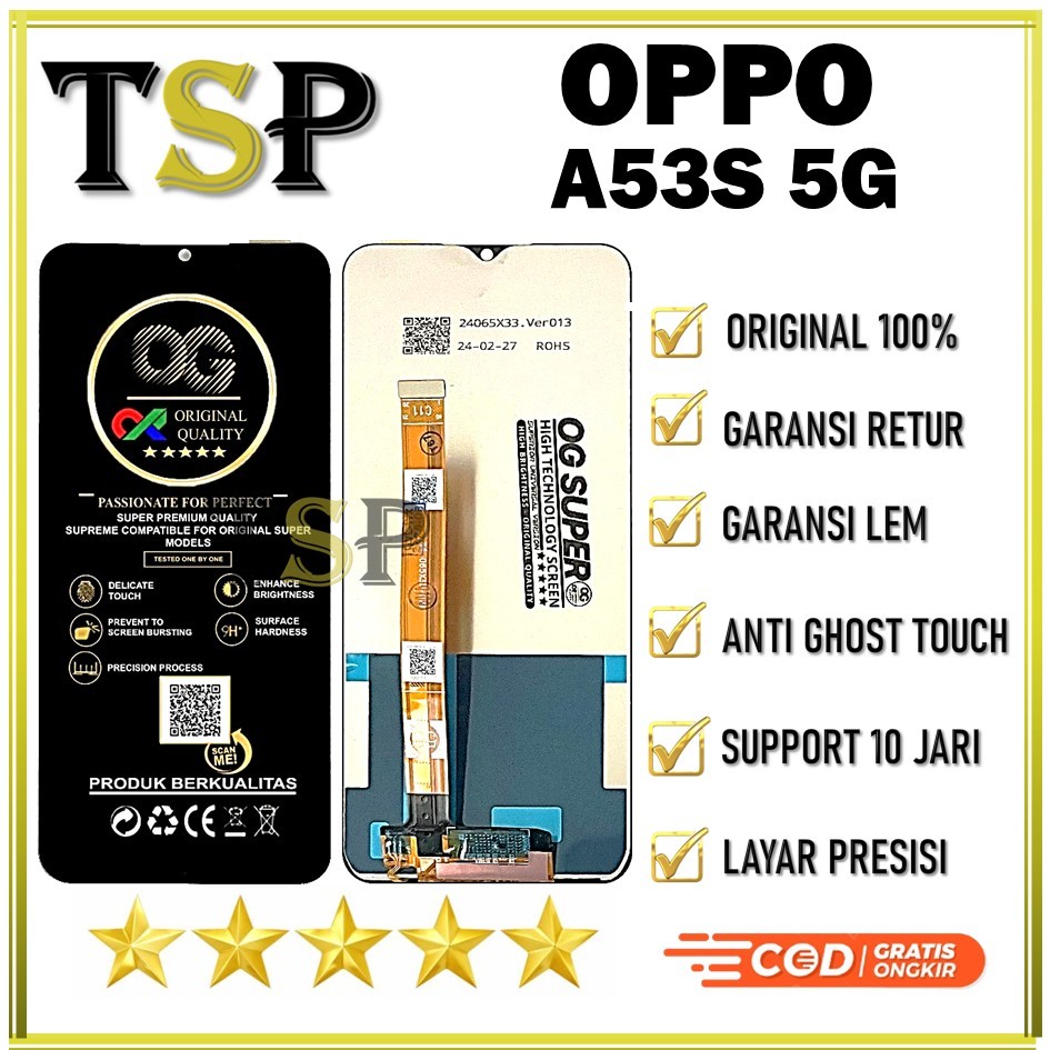 LCD TOUCHSCREEN OPPO A53S 5G ORIGINAL 100% FULL SET