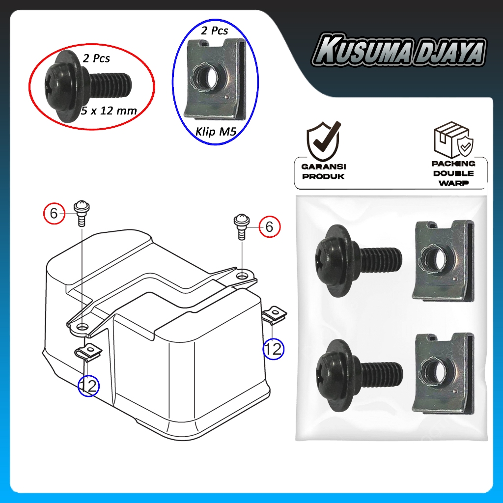 BAUD BAUT BOX AKI SET BEAT SCOOPY VARIO 110 FI 2012 - 2014